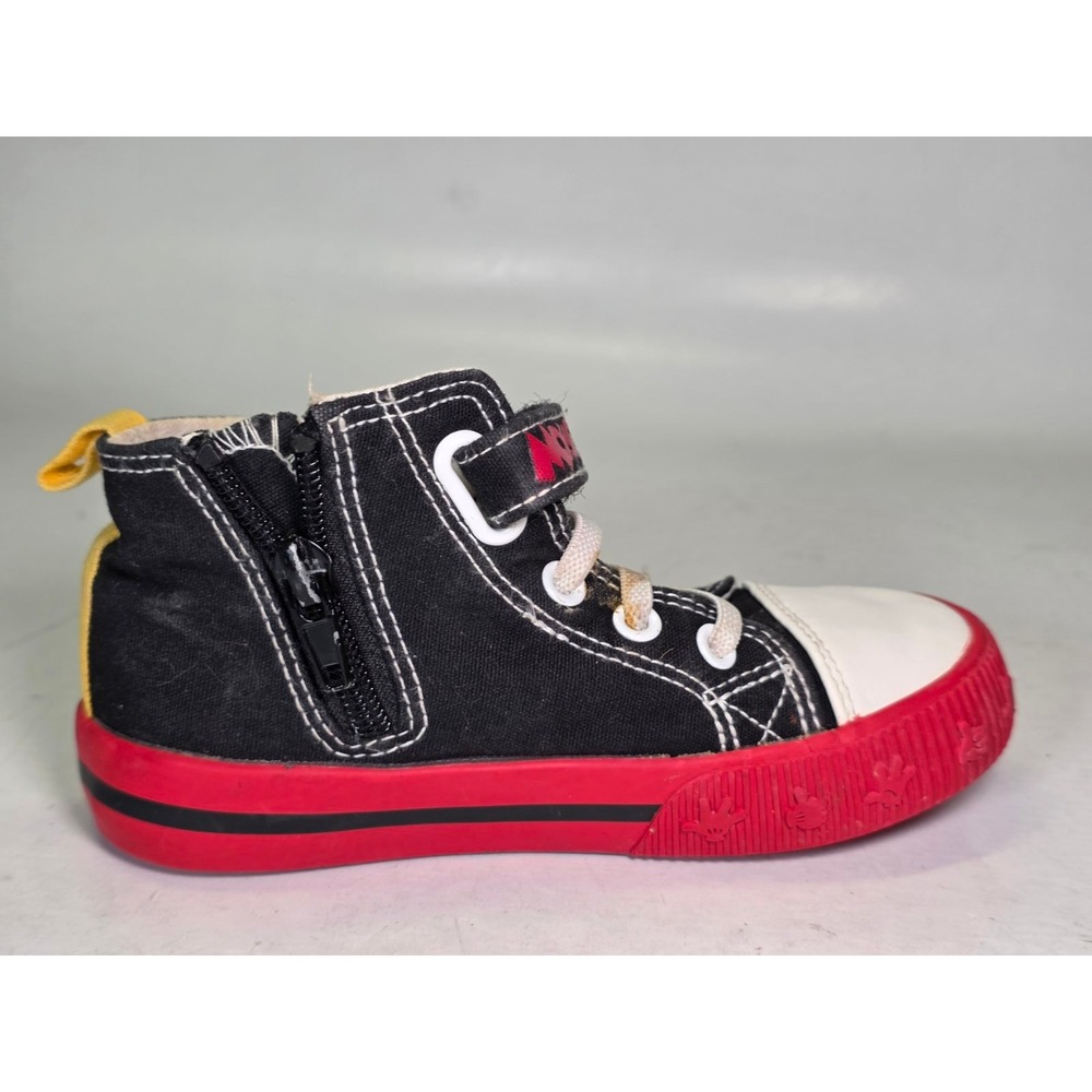 Disney Mickey Mouse Pluto Toddler High Top Sneakers Black Red Size 9 BTMC24AC005 - Picture 7 of 12